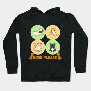 Bone please concept for dog lover Hoodie